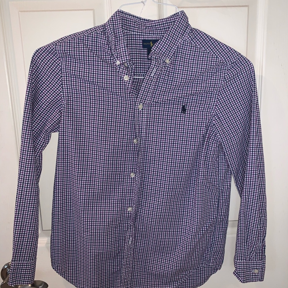 Boys Button up polo 14-16
